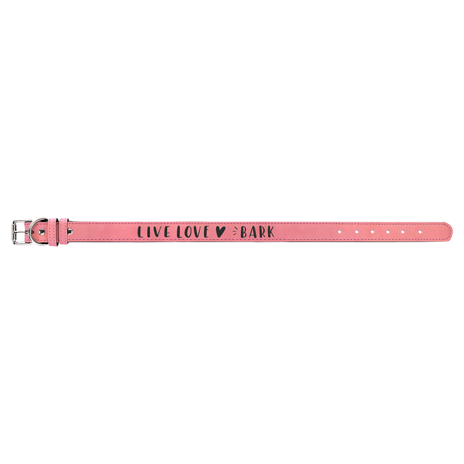 Pink Extra Large Leatherette Dog Collar