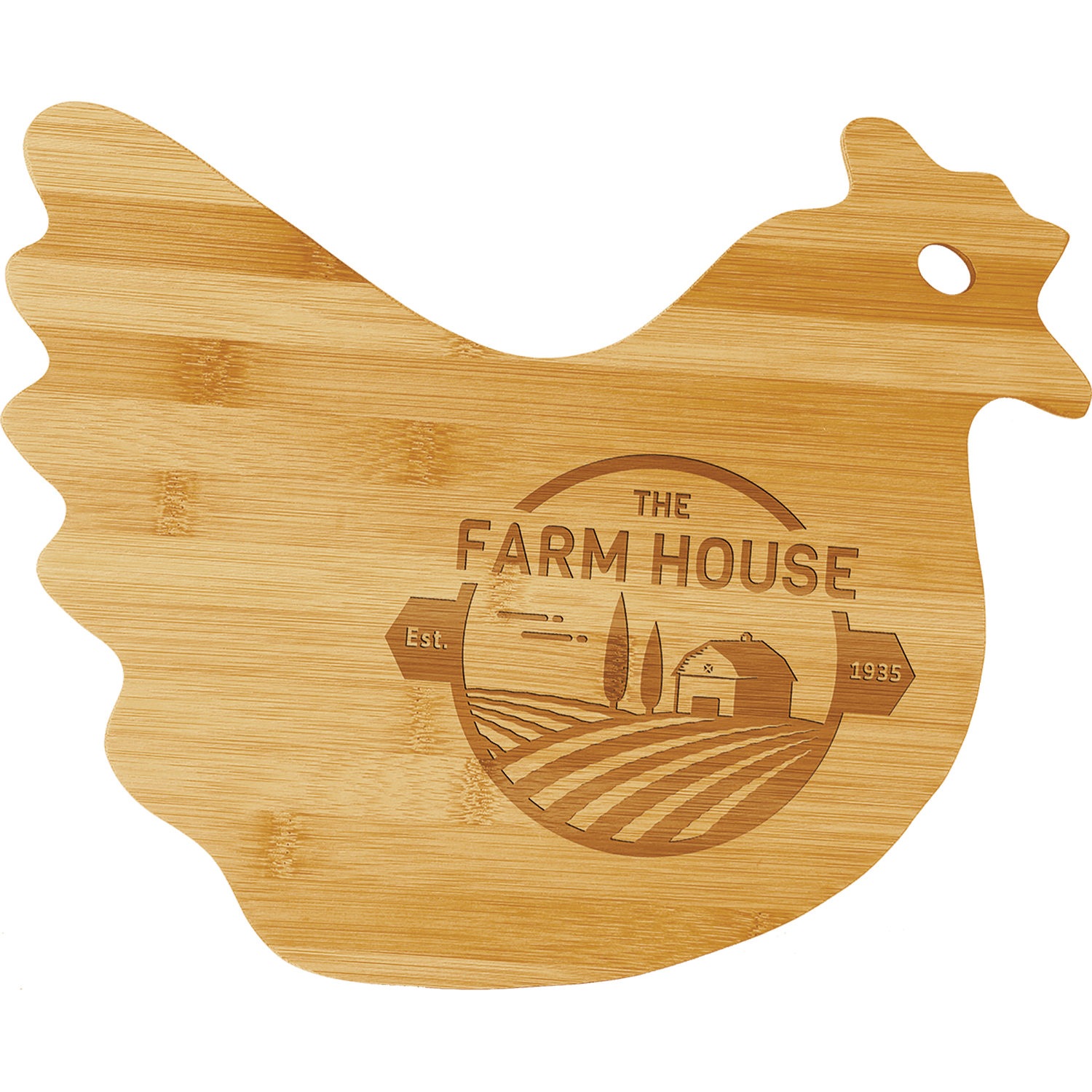 Bamboo Hen Cutting Board