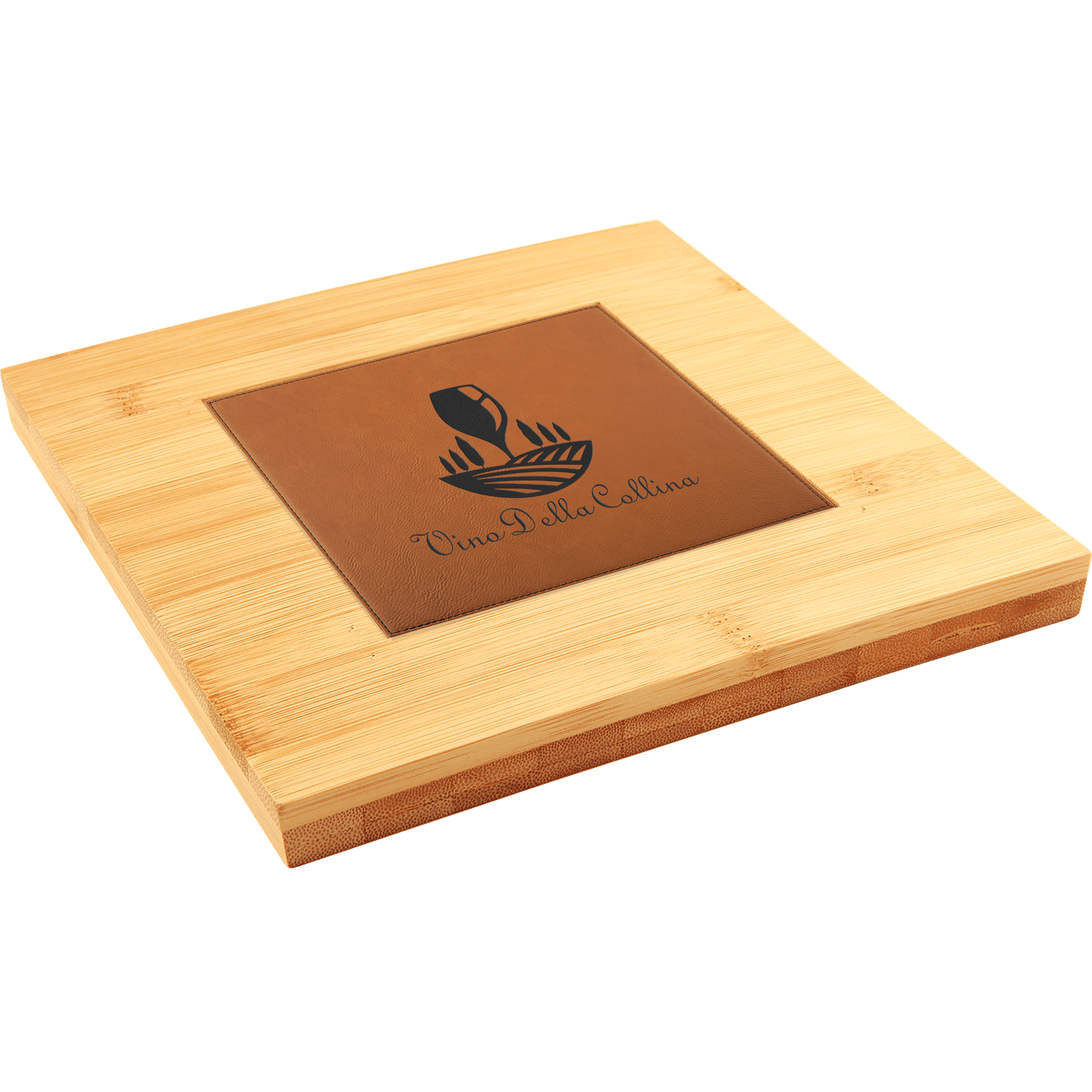 Bamboo Trivet with 4 1/4" x 4 1/4" Insert Area