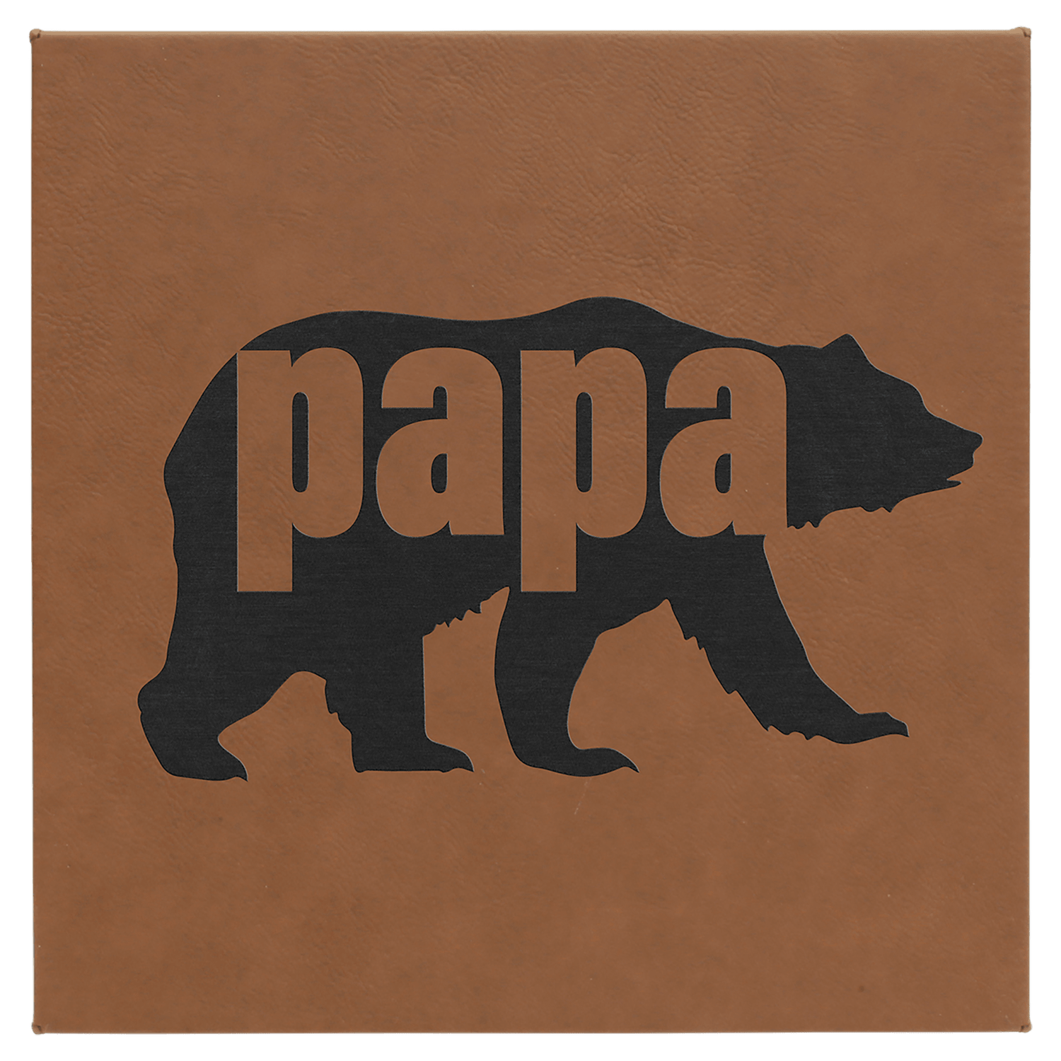 Dark Brown Leatherette Wall Decor/Signage