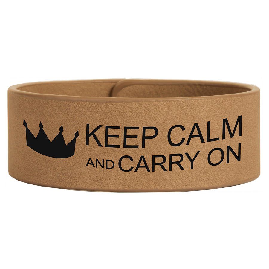 Light Brown Leatherette Cuff Bracelet