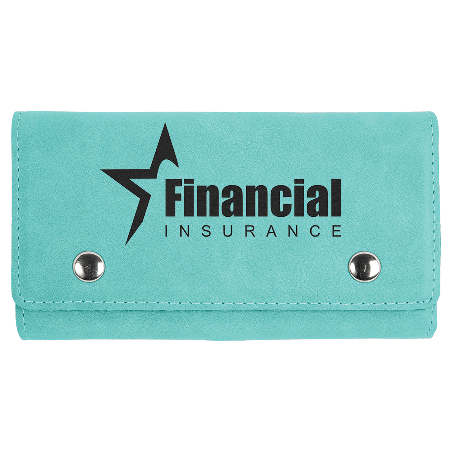 Teal Leatherette Card and Dice Set
