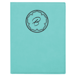 Teal Leatherette Portfolio