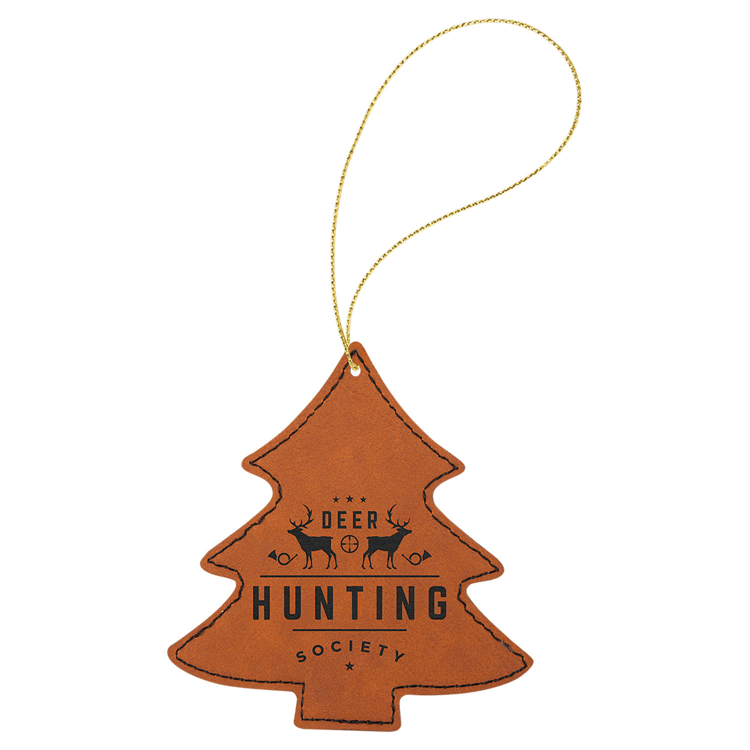 Rawhide Leatherette Tree Ornament