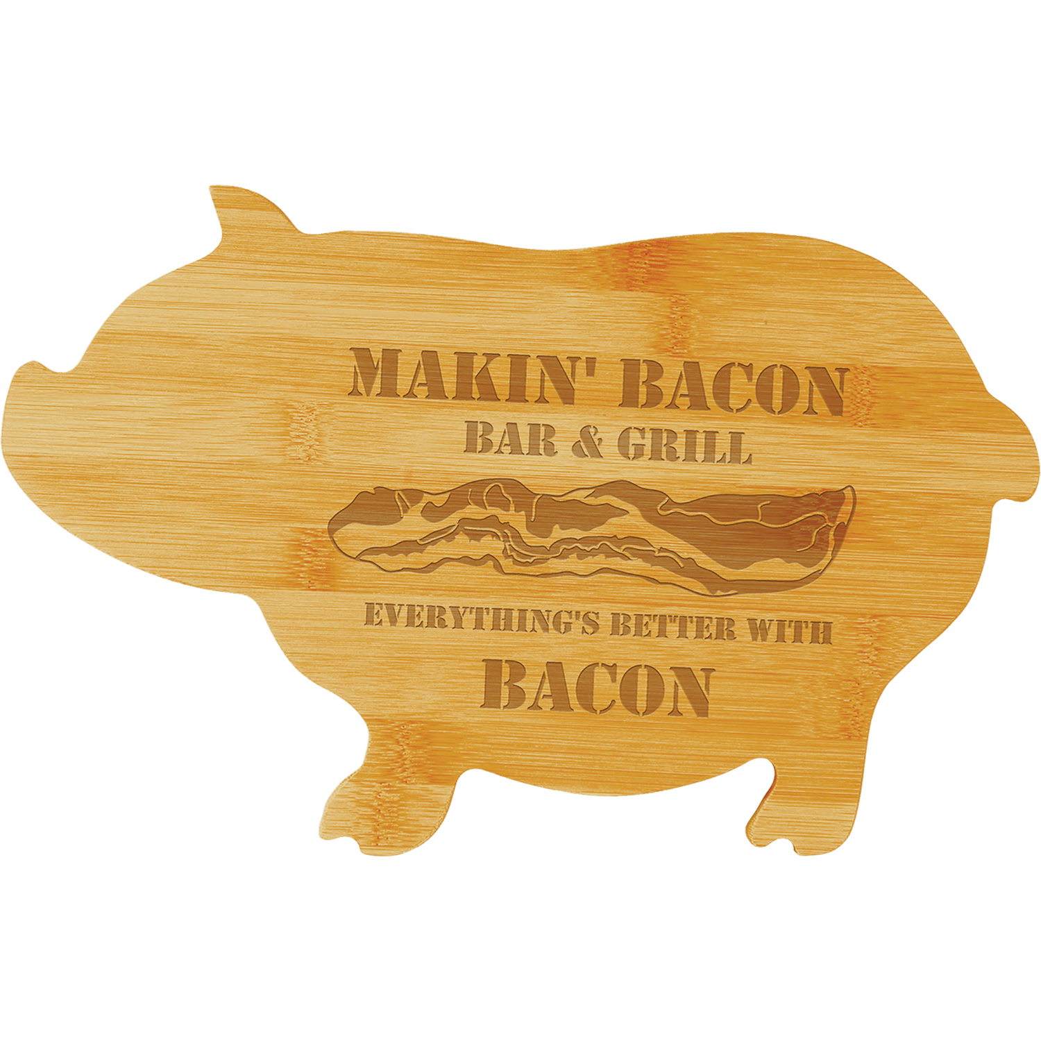 Bamboo Pig Cutting Board