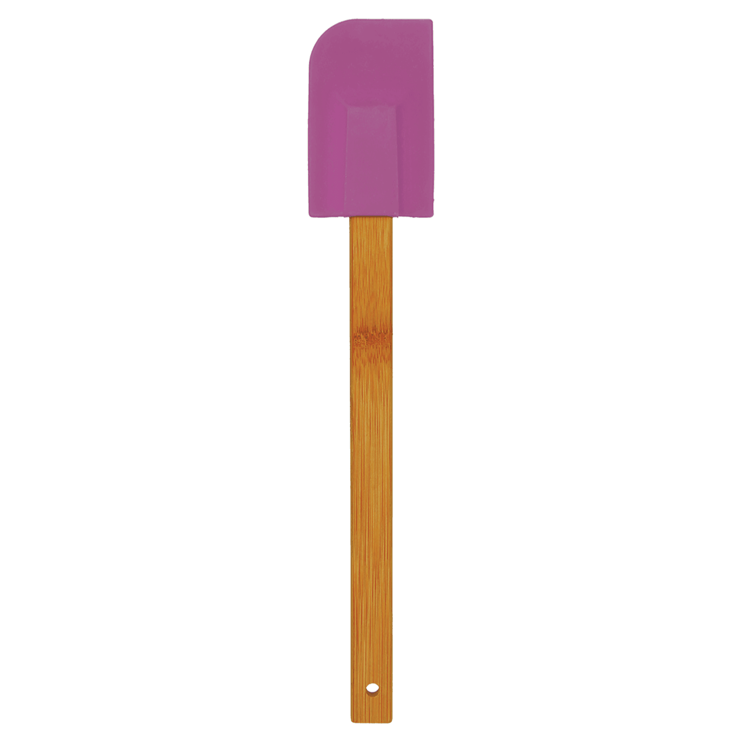 Purple Silicone Spatula with Bamboo Handle