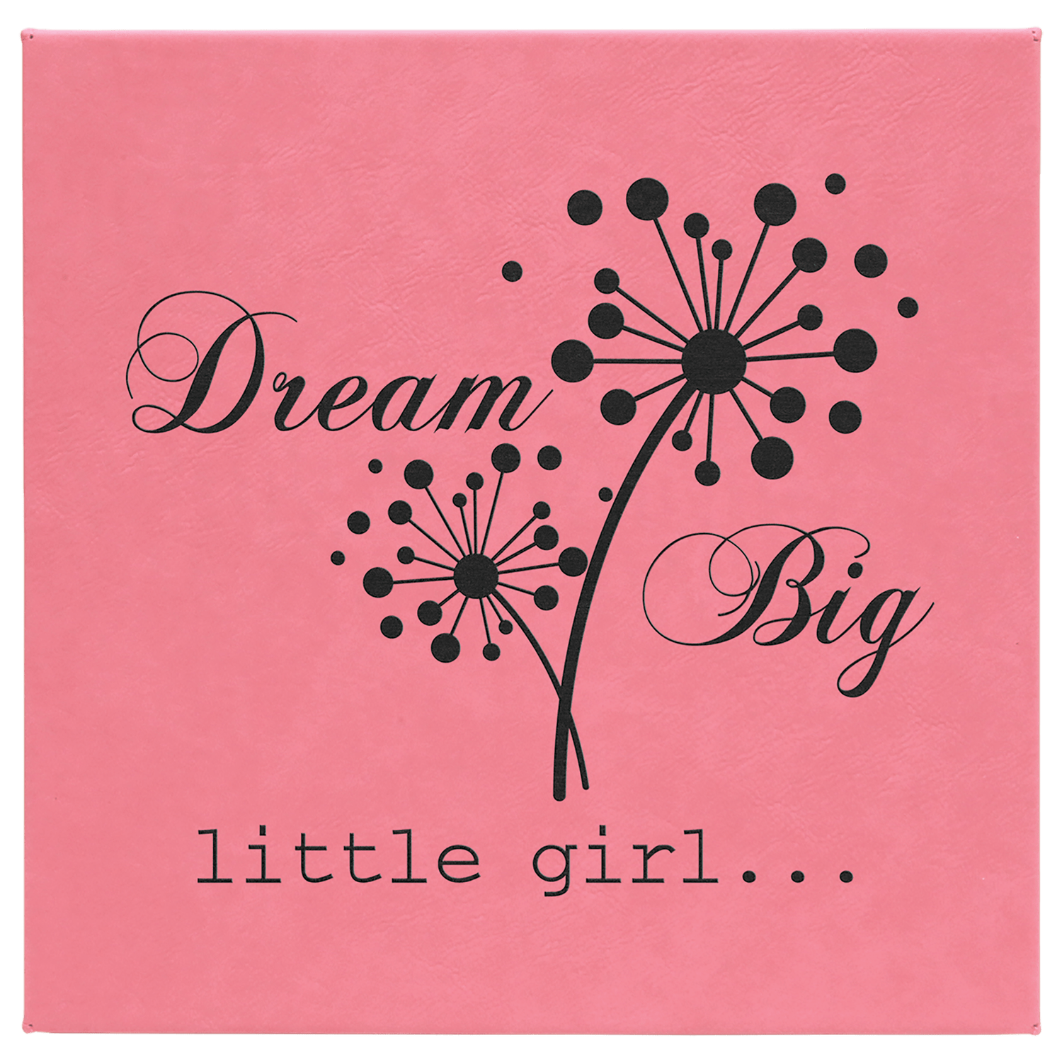 Pink Leatherette Wall Decor/Signage