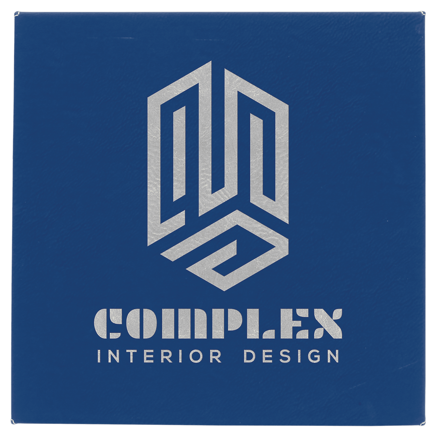 Blue/Silver Leatherette Wall Decor/Signage