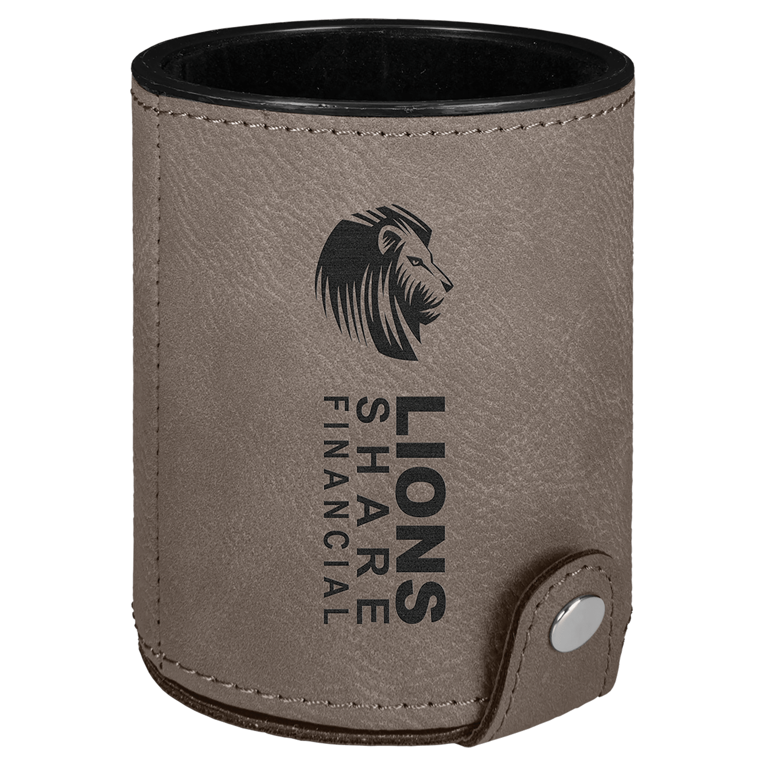 Gray Leatherette Dice Cup Set