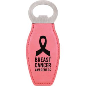 Pink Leatherette Magnetic Bottle Opener