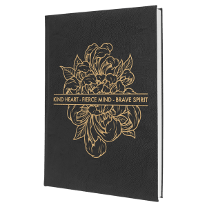 Black/Gold Leatherette Journal