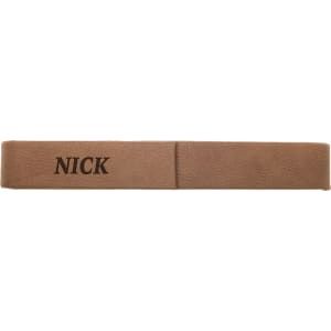 Dark Brown Leatherette Single Pen Case