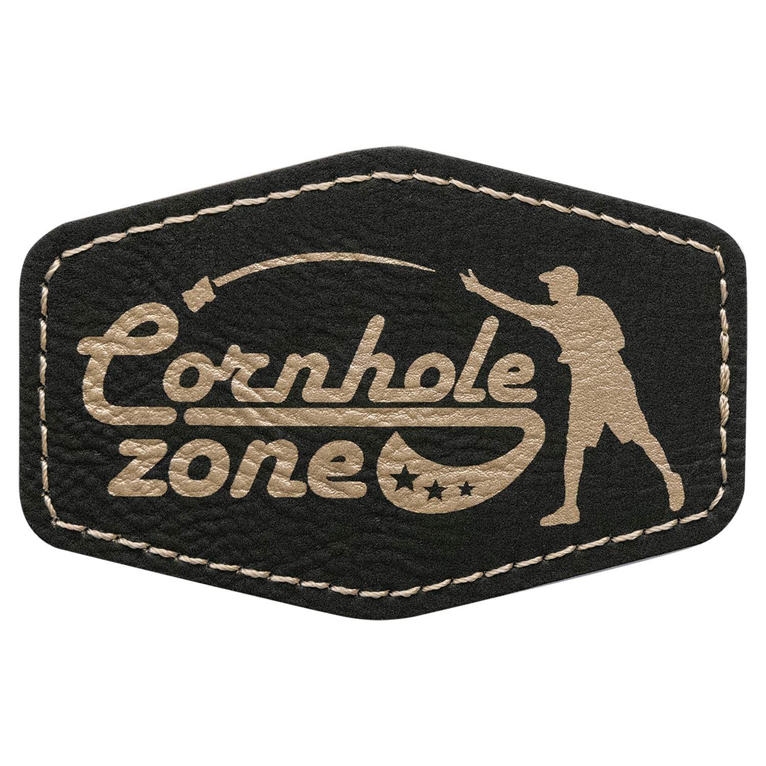 Black/Gold Hex Patch