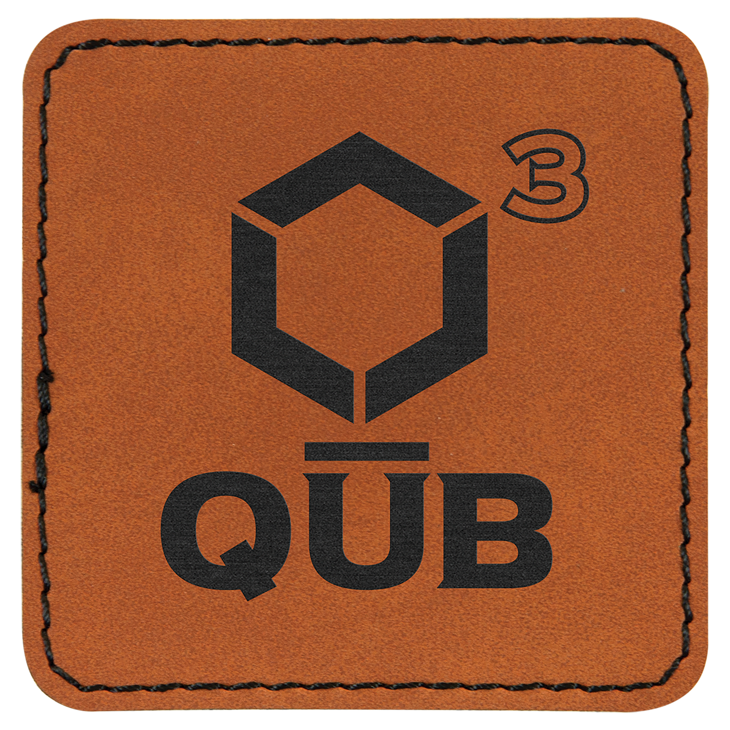 Rawhide Leatherette Square Patch
