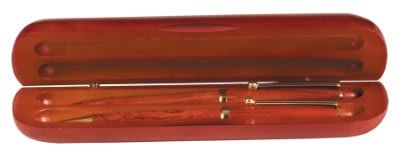 Rosewood Finish Double Pen Case (Case Only)