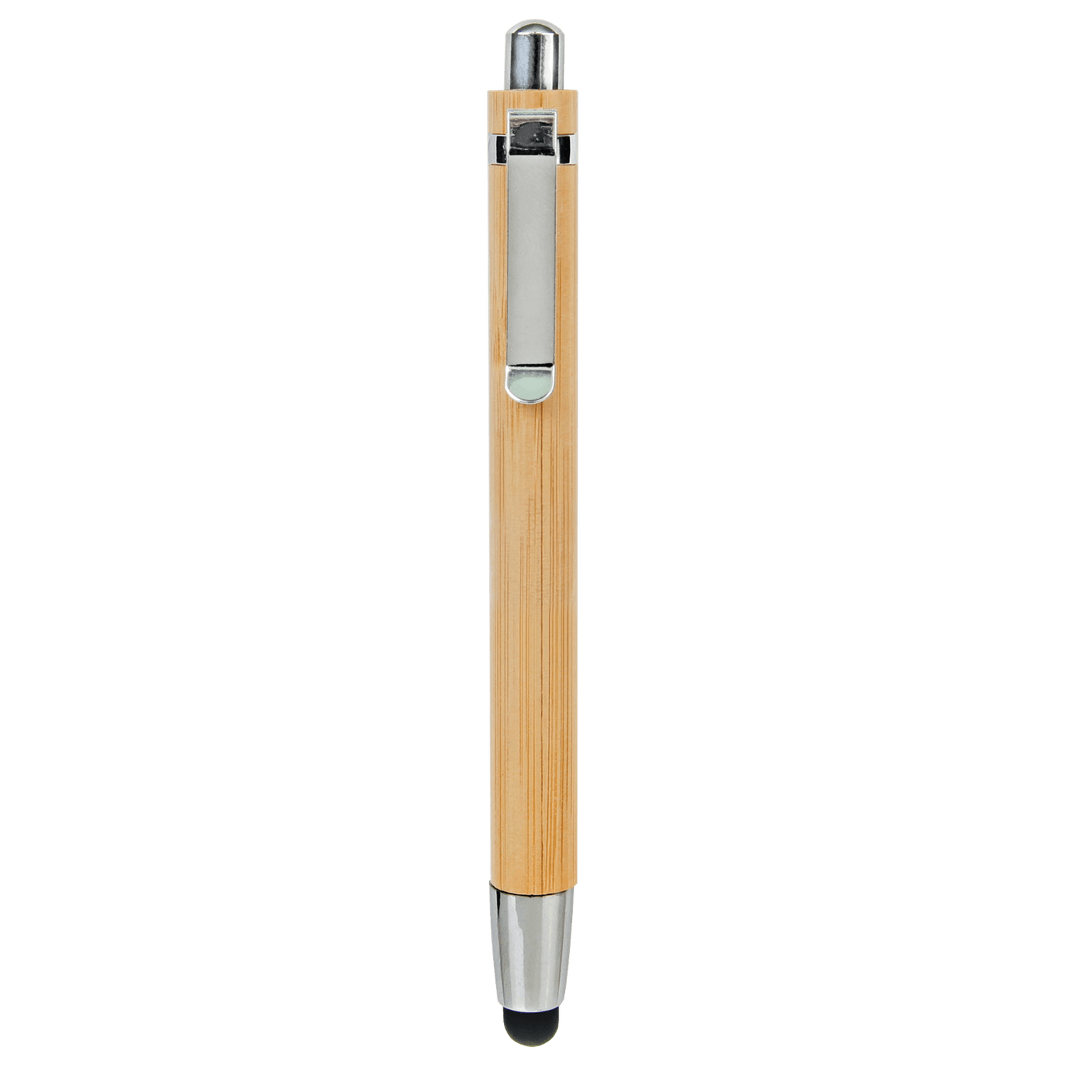 Bamboo Ballpoint Pen with Stylus Tip