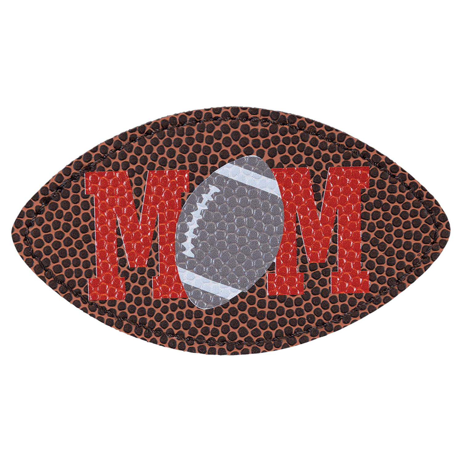 Football Leatherette Patch with Adhesive