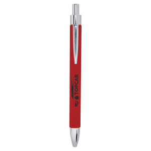 Red Leatherette Ballpoint Pen