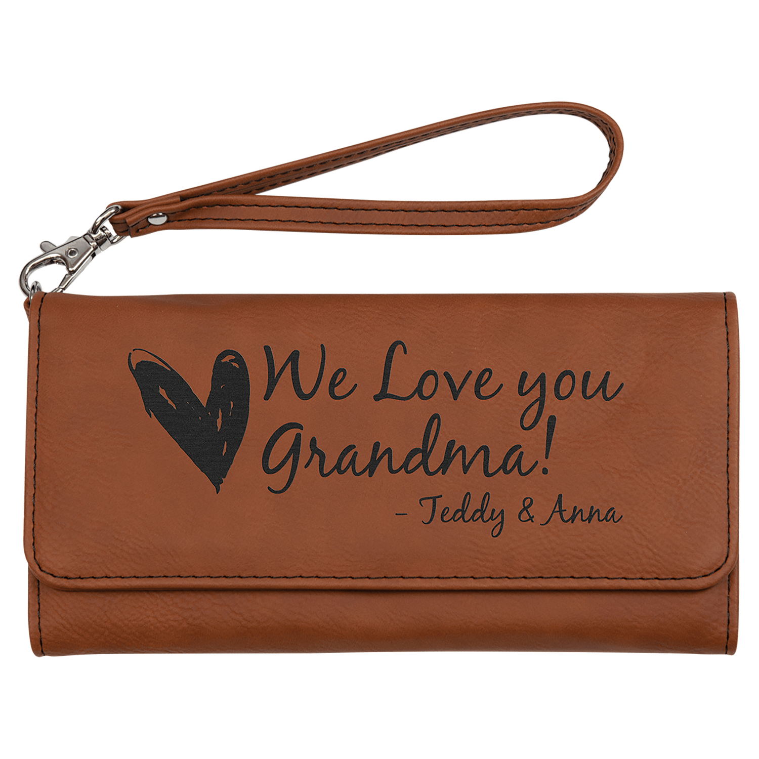 Fawhide Leatherette Wallet with Strap
