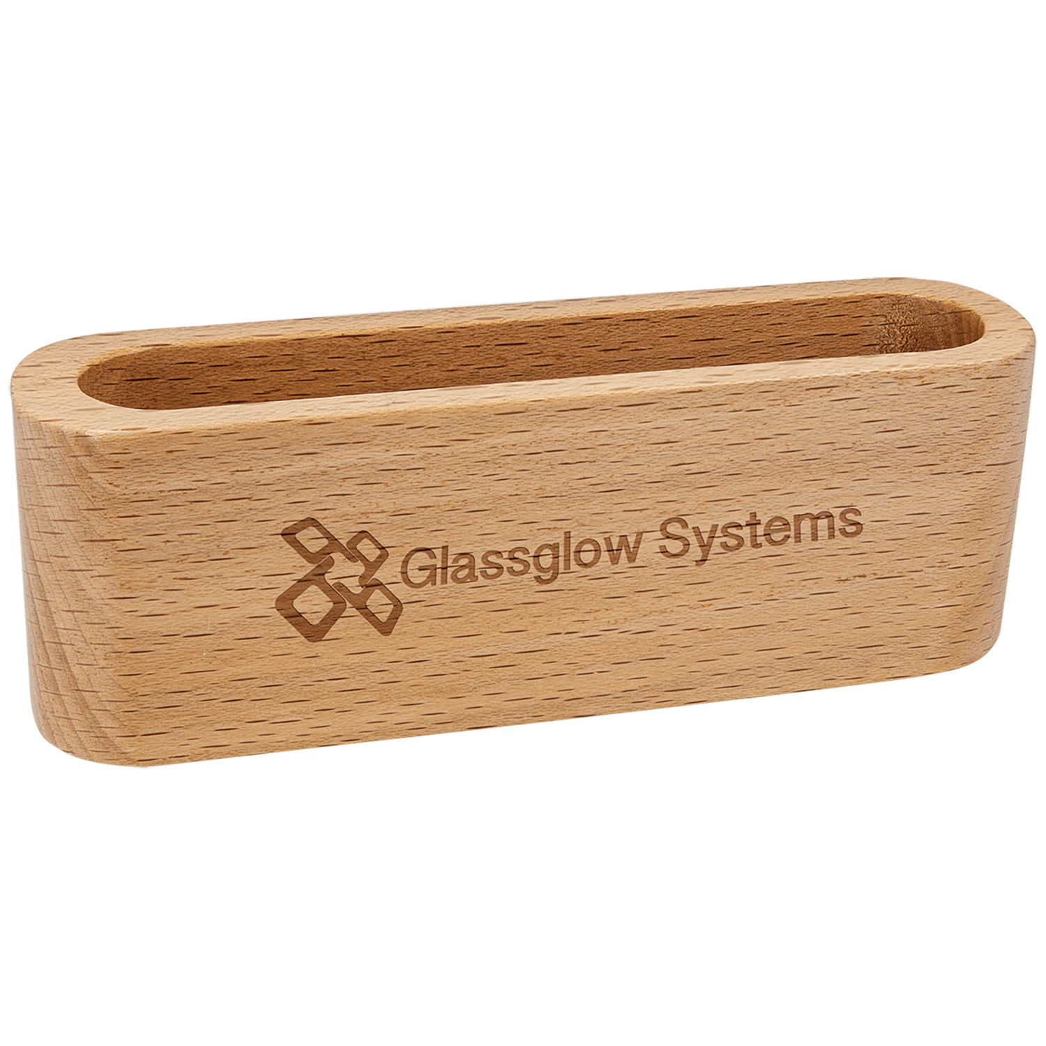 Beech Wood Business Card Holder