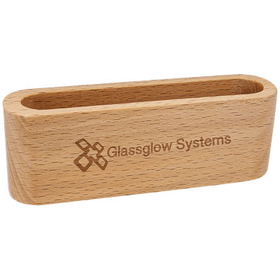 Beech Wood Business Card Holder