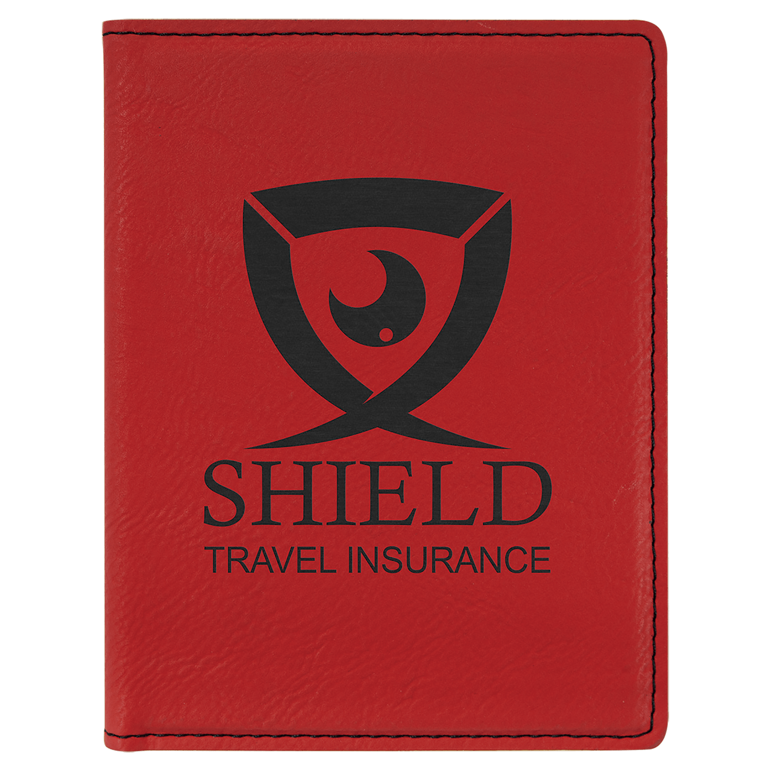 Red Leatherette Passport Holder
