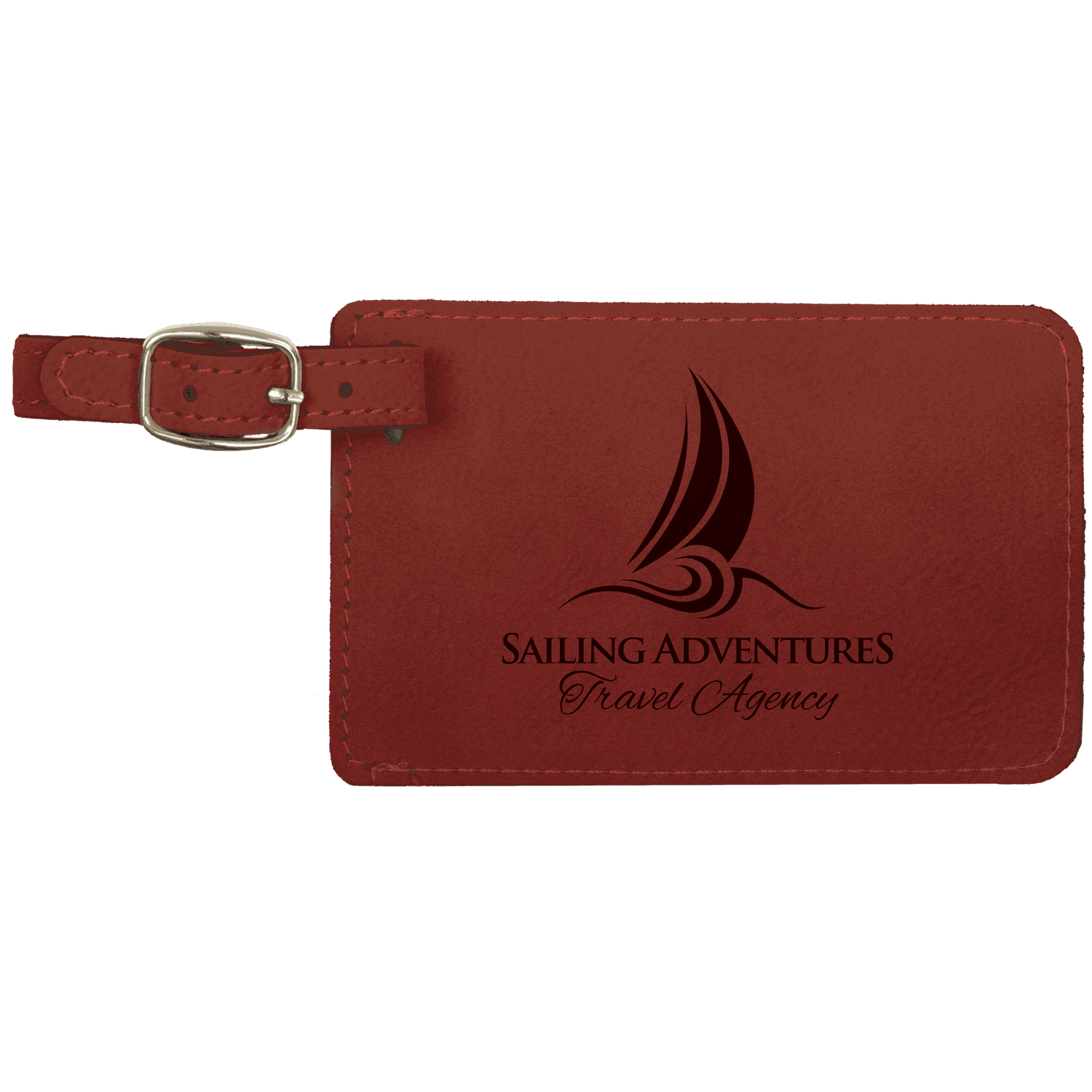 Rose Leatherette Luggage Tag