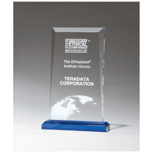 Apex Series Award with Blue Highlights and Blue Base