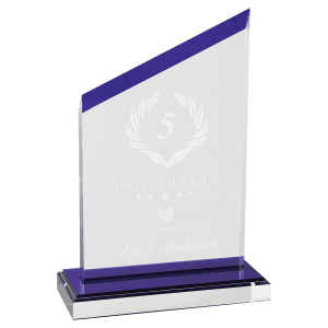 Zenith Series Acrylic with Purple Accents, Black Base with Purple Mirror Top
