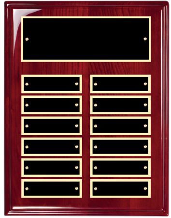 ASSEMBLED ROSEWOOD PLQ 9