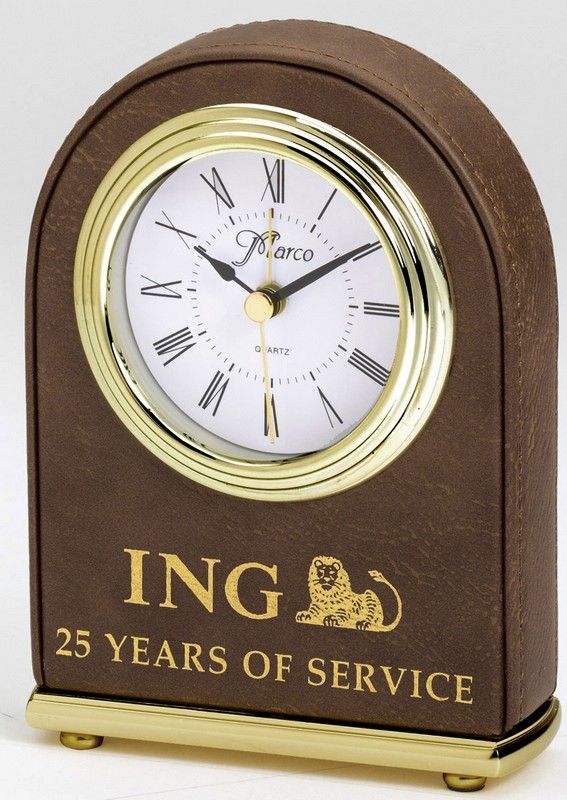 DOME CLOCK BROWN/GOLD