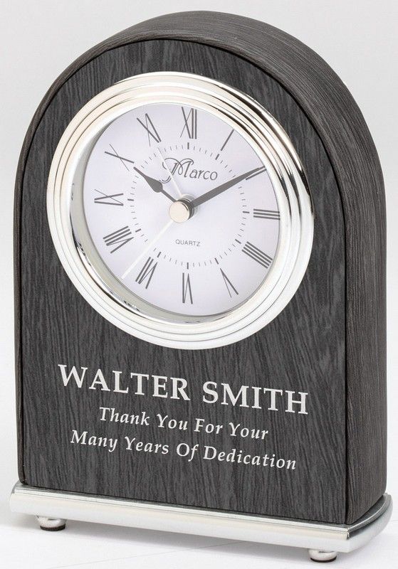 DOME CLOCK GREY/SILVER