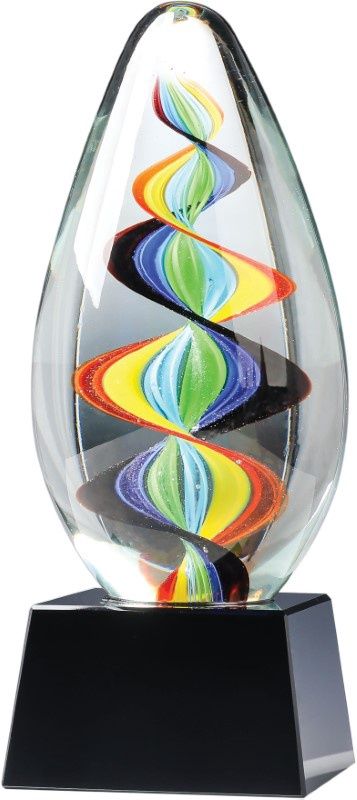 TEARDROP SWIRL GLASS 6¾"
