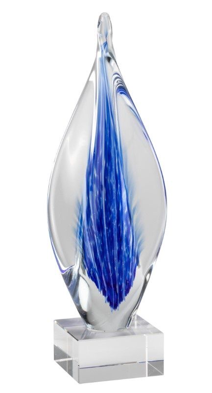 BL SWIRL TEARDROP 12.75"
