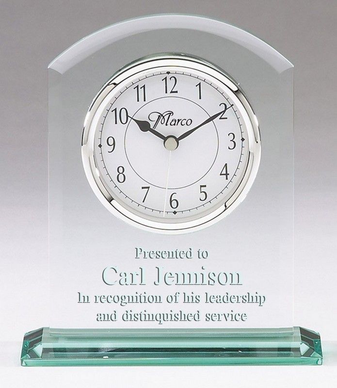 GLASS TABLE CLOCK