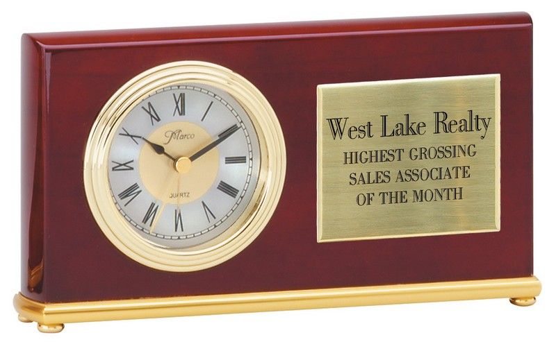 HORIZONTAL CLOCK - ROSEW