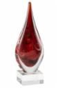 RED SWIRL TEARDROP 9.75"