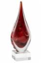RED SWIRL TEARDROP 9.75"
