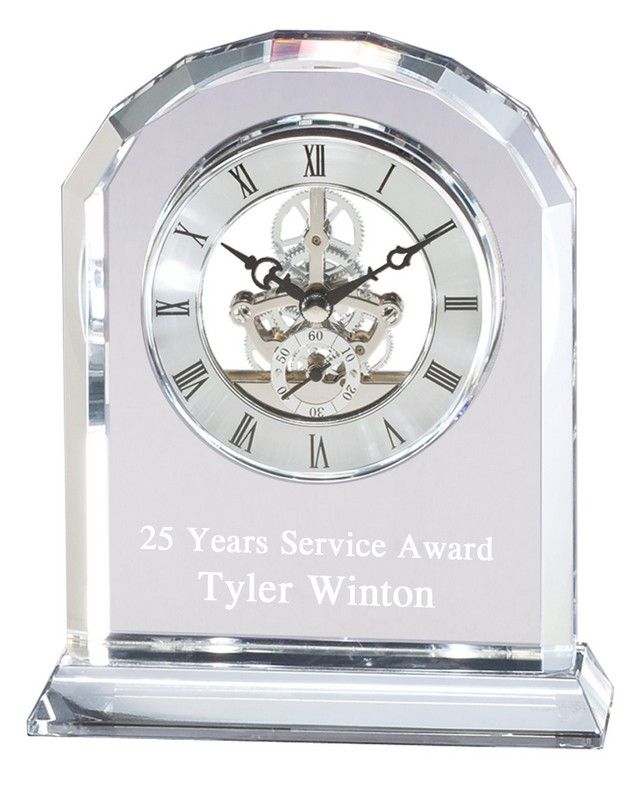 CRYSTAL CLOCK ROUND TOP
