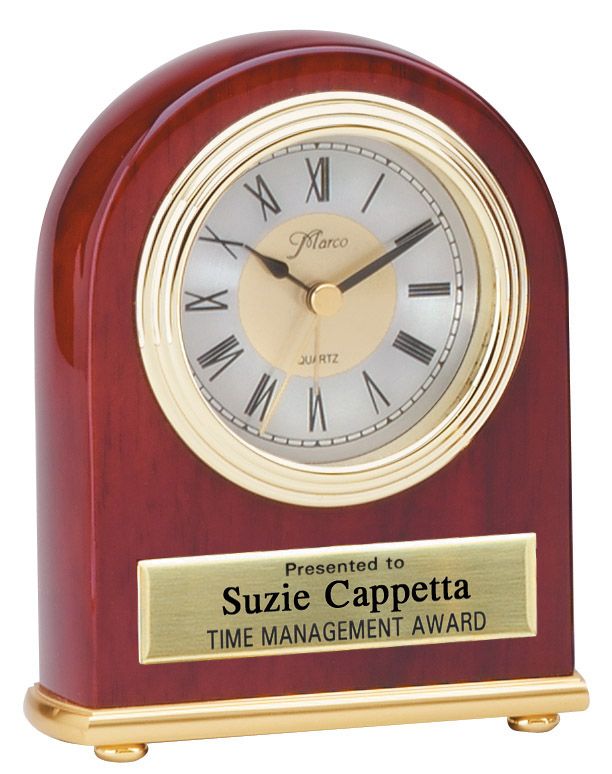 SMALL DOMED CLOCK - ROSE