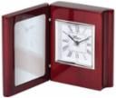 ROSEWOOD BK CLOCK W/PLAT