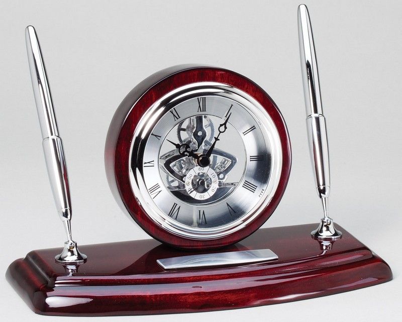 CLOCK WITH PENS