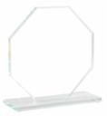 LARGE GLASS OCTAGON