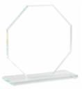 LARGE GLASS OCTAGON