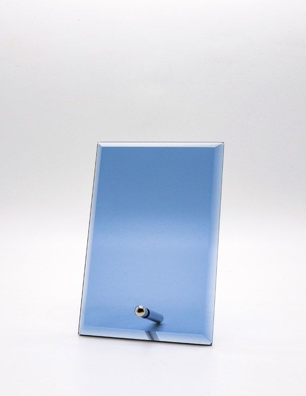 STANDING GLASS PLQ BLUE