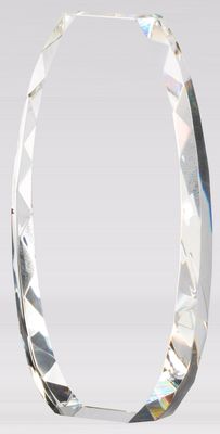 FACETED OVAL 3 3/4" X8"