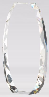 FACETED OVAL 3 3/4" X8"