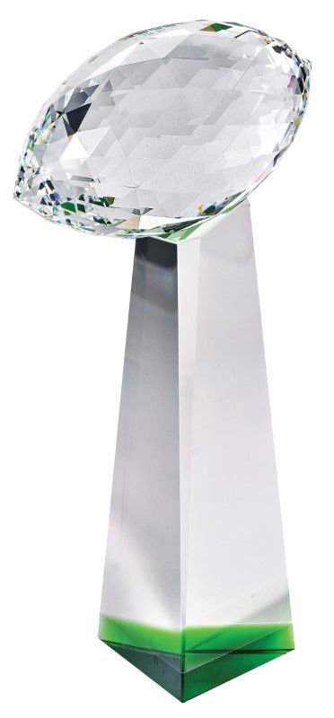 CRYSTAL FTBL W/GREEN 12"