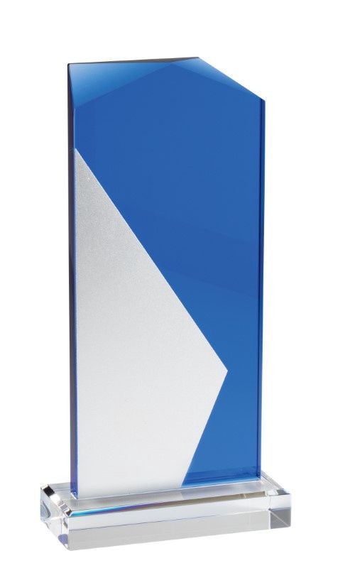 CRYSTAL STAND BLU/SV 9¼"