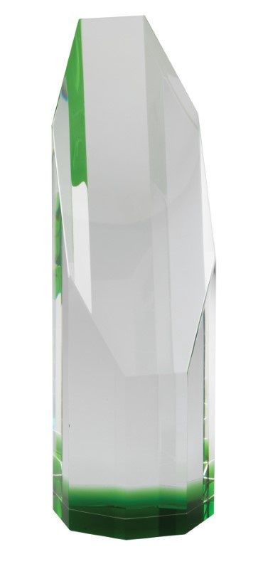 CRYSTAL WEDGE W/GRN 8½"